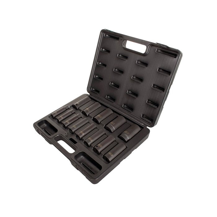 1/2" Drive 13 pc. Standard Deep Impact Socket Set