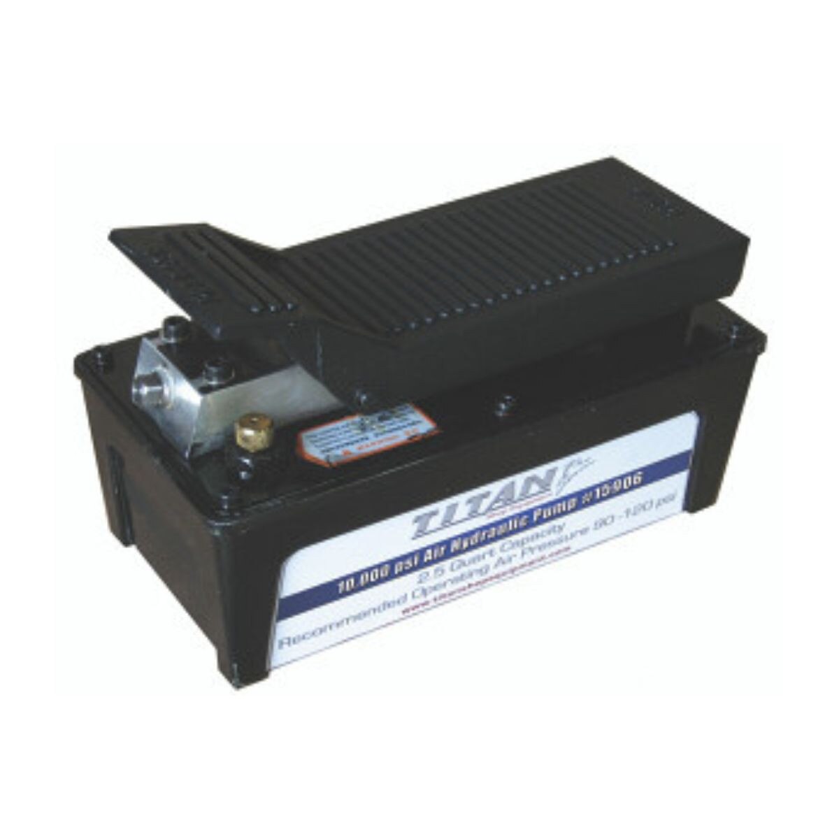 2-1/2-Quart Air/Hydraulic Pump - Aluminum Reservoir - 10,000 PSI