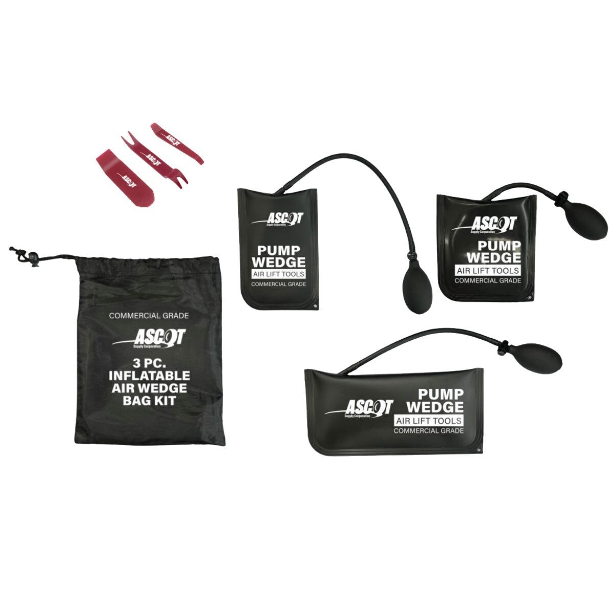 3 Pc. Inflatable Air Wedge Bag Kit