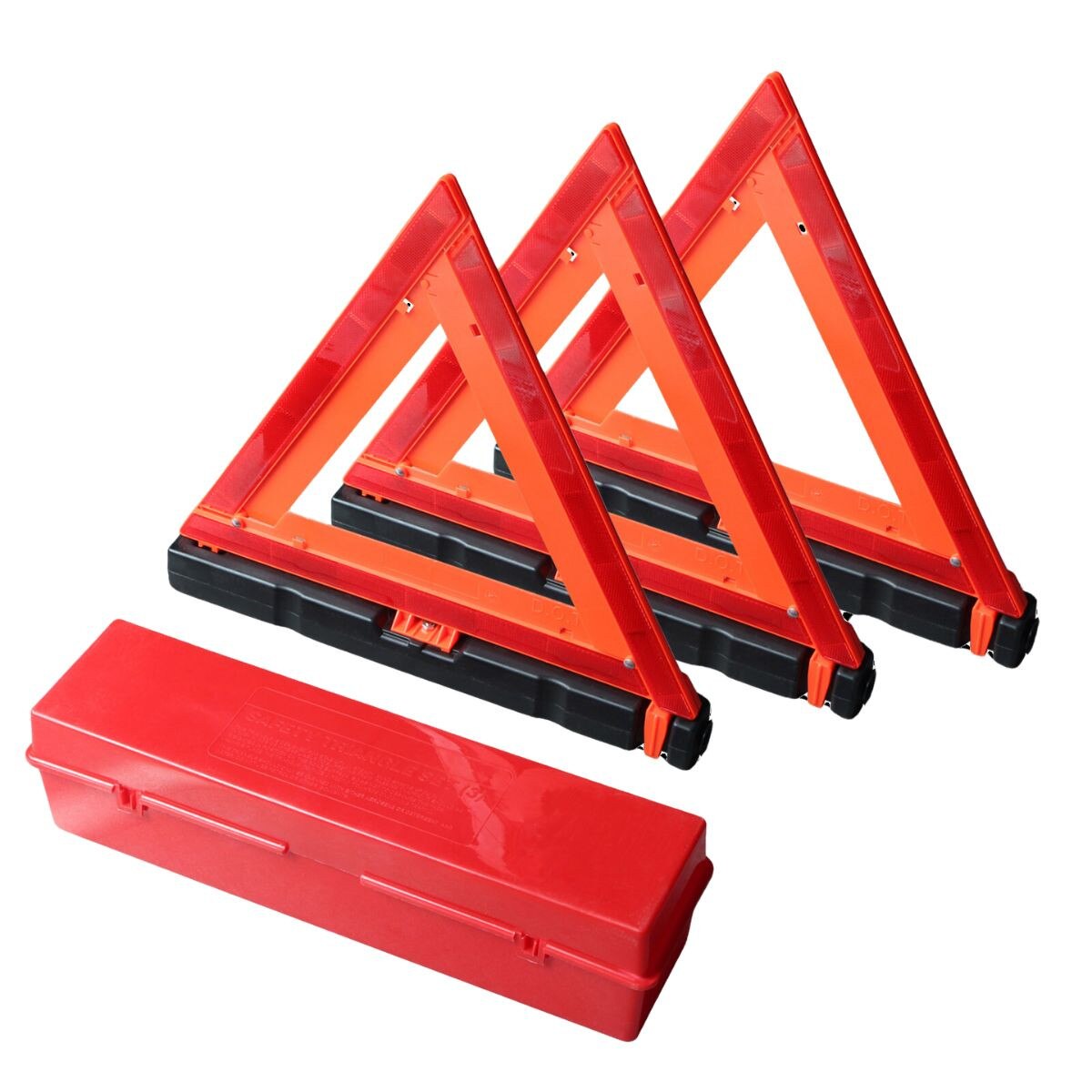 3-Piece Roadside Emergency Triangle Kit