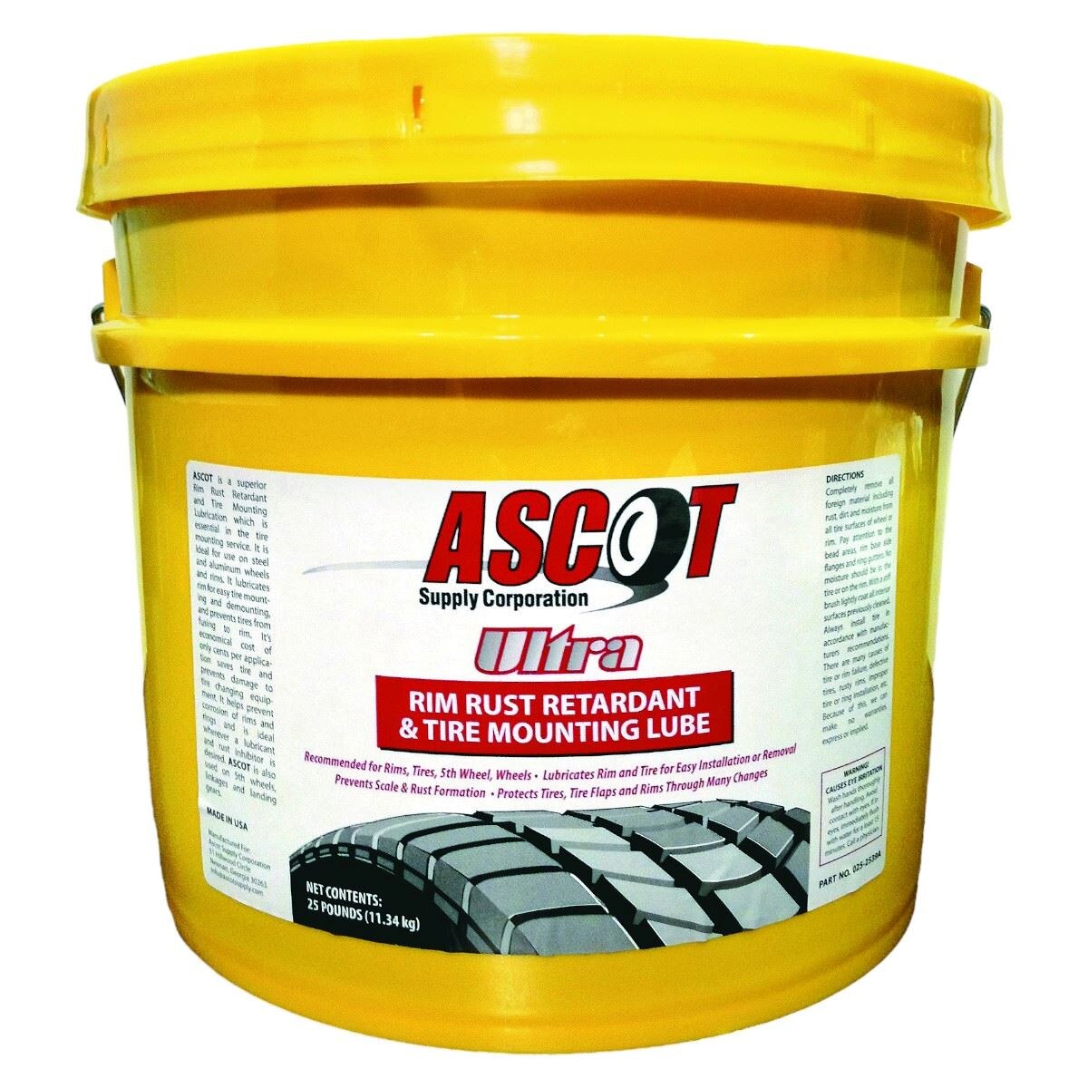 Ascot Black Rim Rust Retardant - 25 Lb. Pail