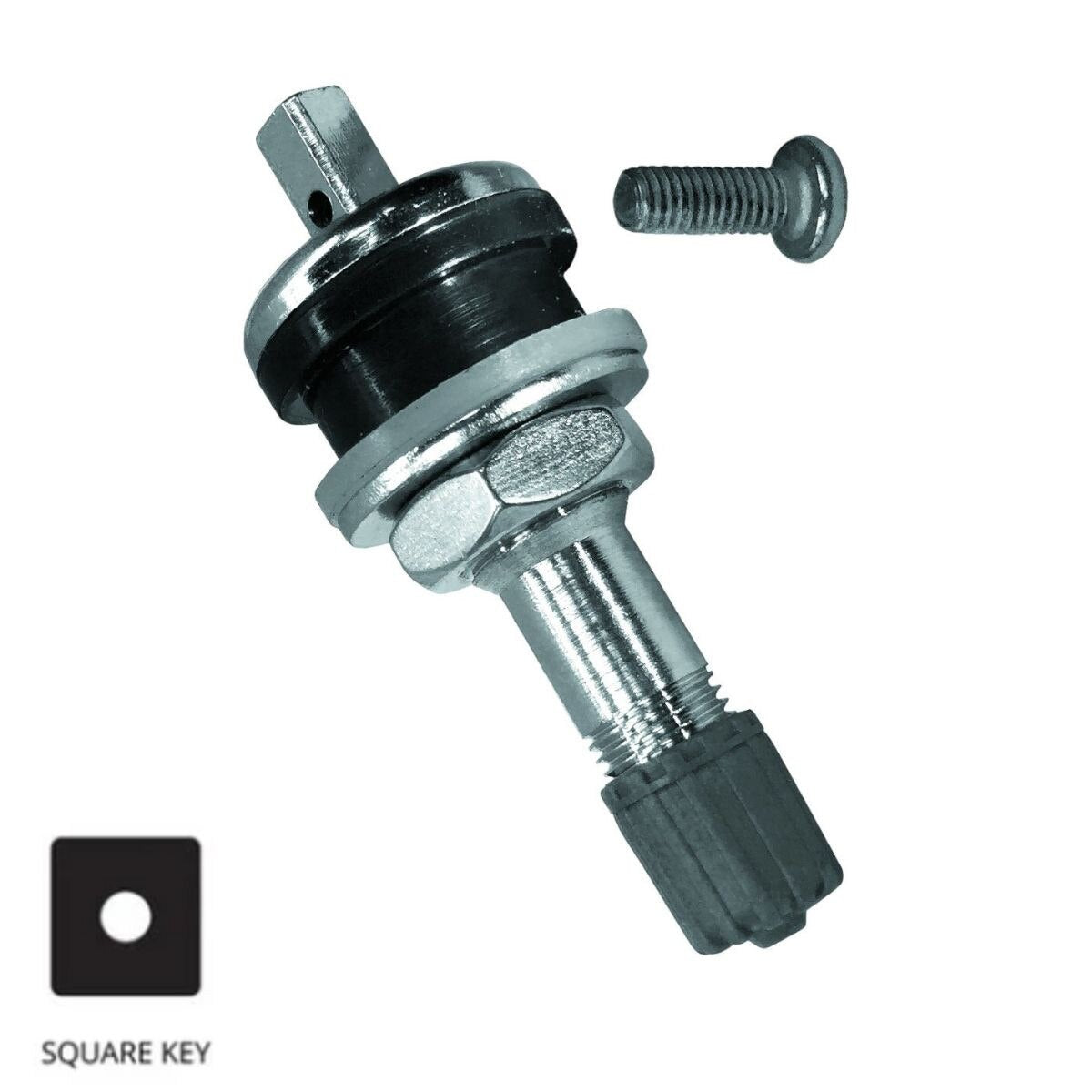 TPMS Replacement Valve for .625" Valve Hole - Square Key