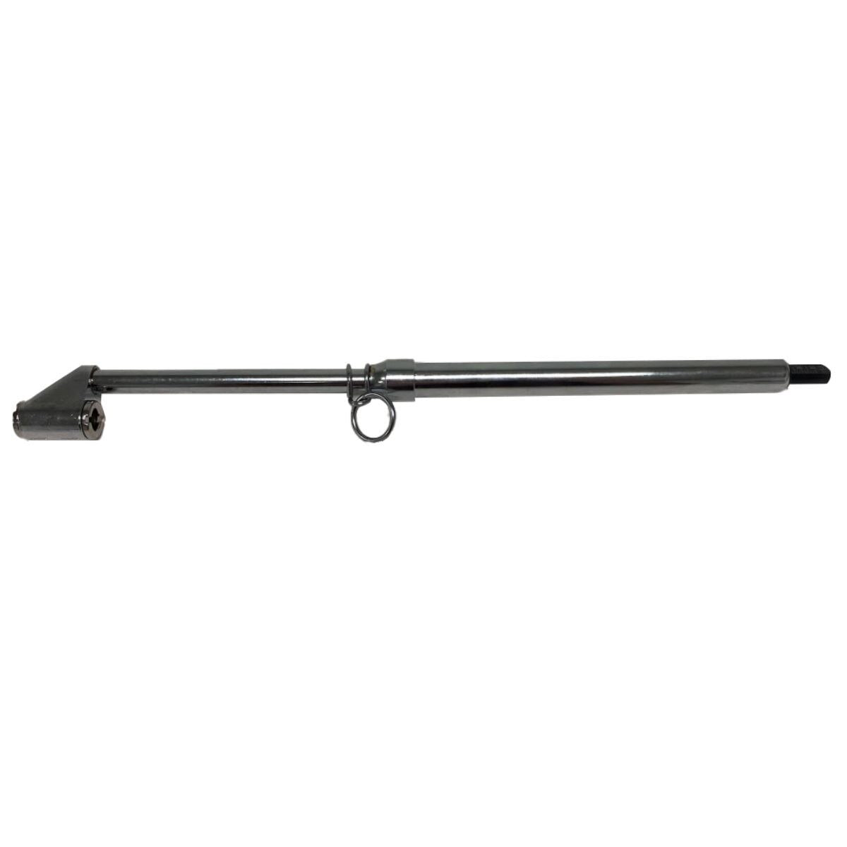 Dual Foot Service Gauge w/ Metal Bar (180° Foot Chuck) - Chrome