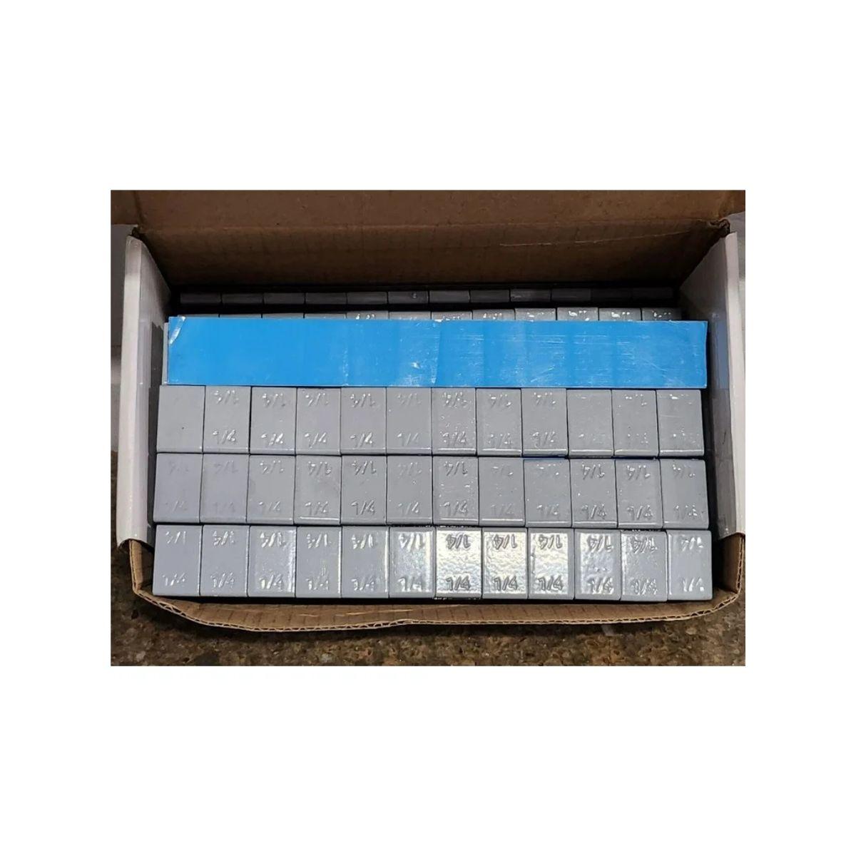 Steel Adhesive Wheel Weight - 1/4 Oz. Seg. - 3 Oz. Strip - 52 Strips per Box
