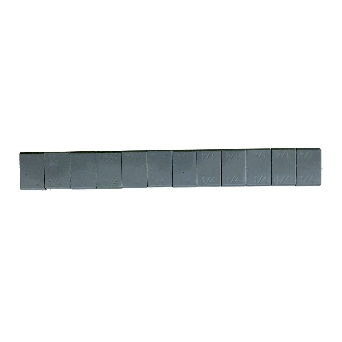 1/4 Oz. Steel Adhesive Wheel Weight Paper Back - 3 Oz. Strip - 48 Strips / Box