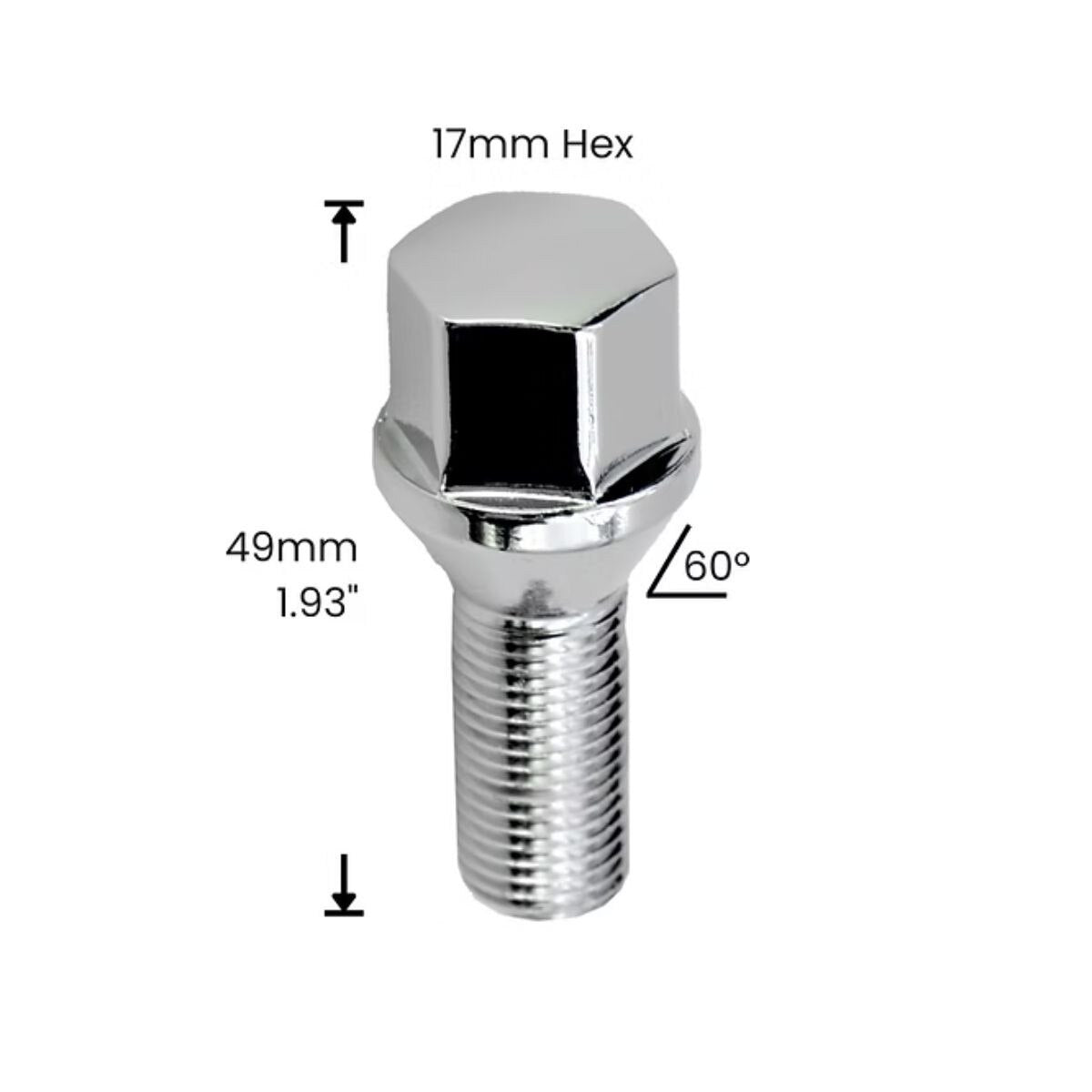 12MM x 1.25" Acorn Seat Jeep Lug Nut