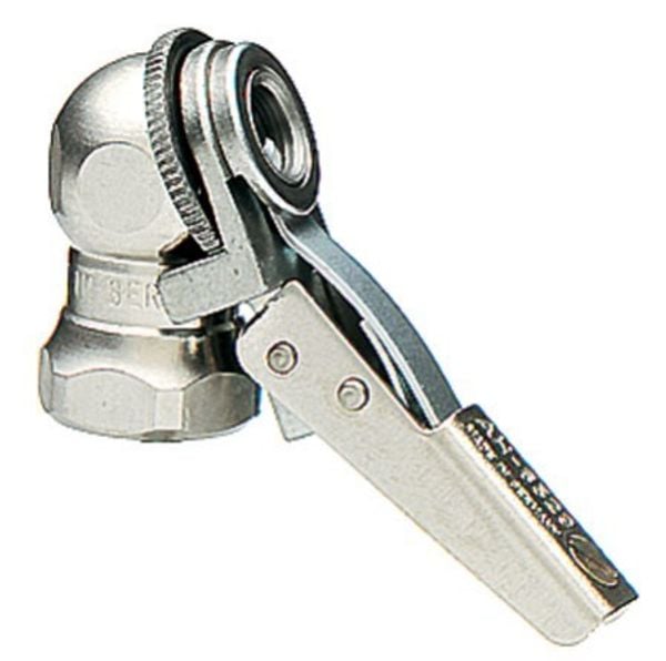 Heavy Duty Clip-On Ball Foot Air Chuck - Normally Closed (Alligator)