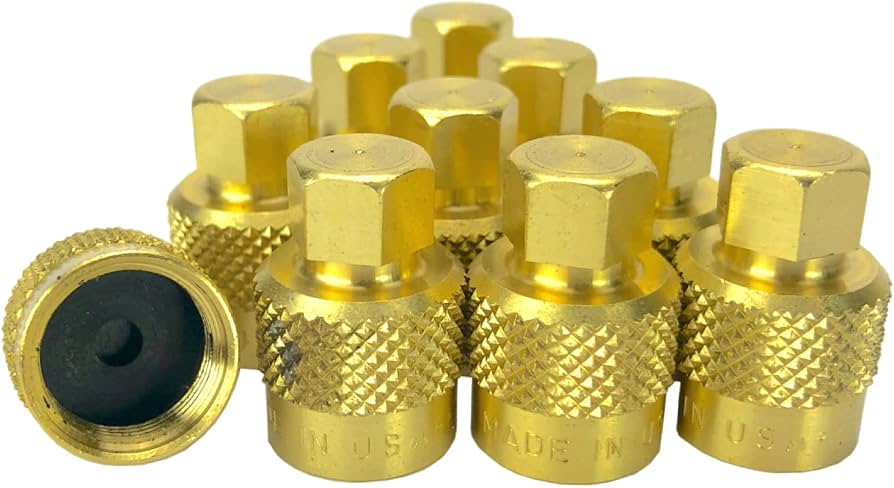 Large Bore Hex Valve Cap - 10 per Bag