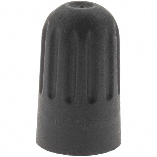 Long Skirted Black Plastic Cap with Seal for 17-20008