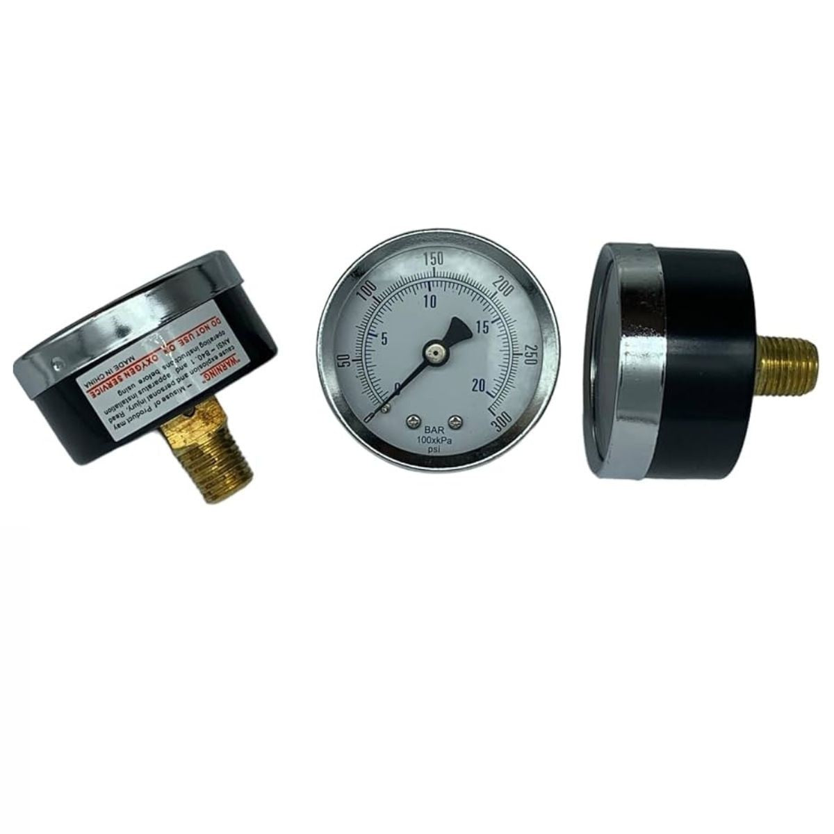 1/4" Back Mount Gauge - 0-300 PSI
