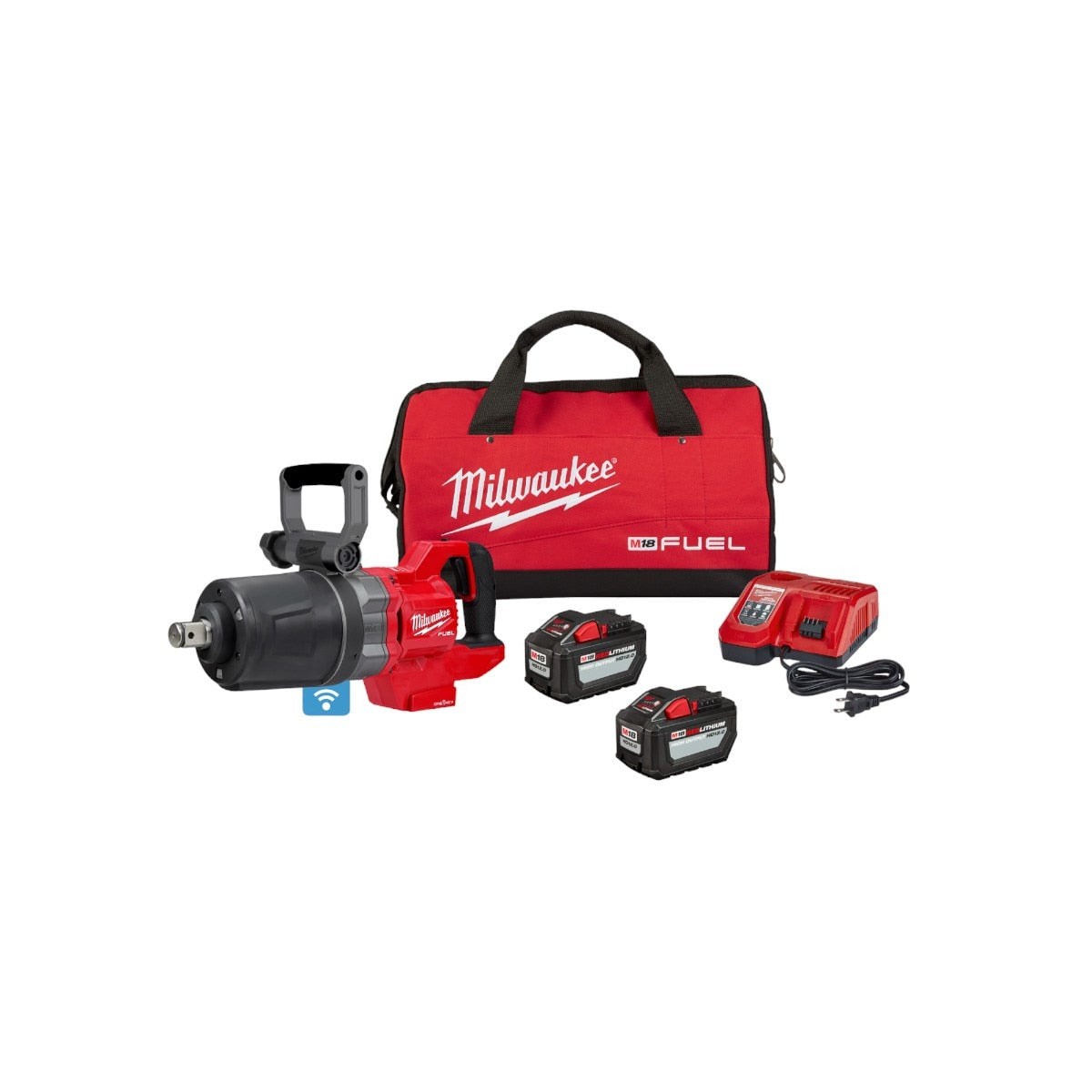 Cordless 1" Drive D-Handle Impact Wrench - Standard Anvil - Kit