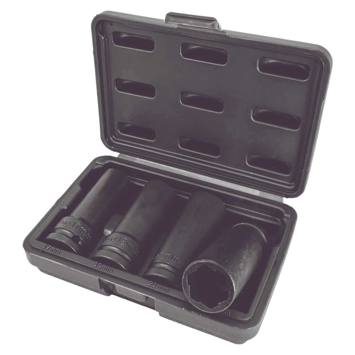 1/2" Drive 4-Piece Flank Bite Damaged Nut Remover Socket Set