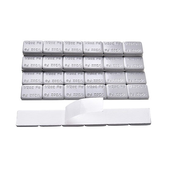 Steel Adhesive Wheel Weight - 1/2 Oz. - 4 Oz. Strip - 48 Strips/Box
