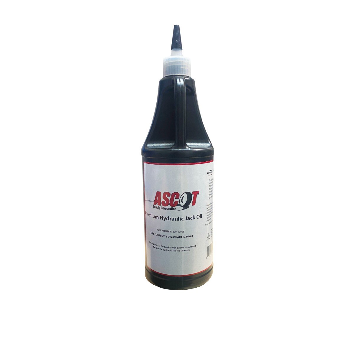 Ascot Premium Hydrauclic Jack Oil - Quart Size - 12 Bottles per Case