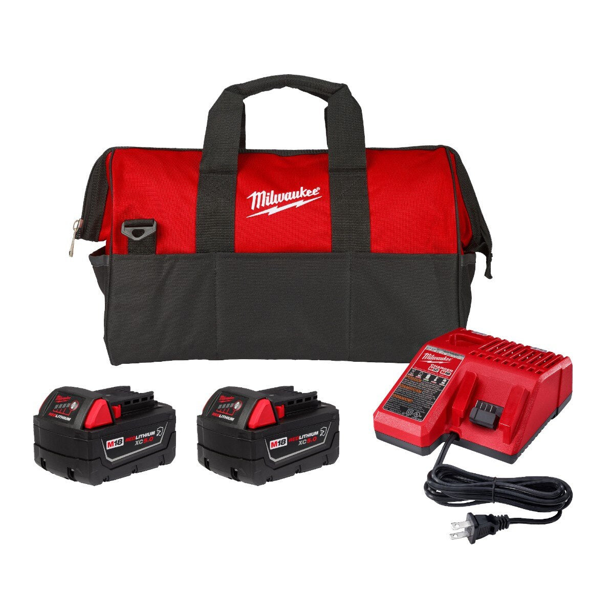Milwaukee Tool M18 REDLITHIUM XC5.0 Resistant Battery Starter Kit