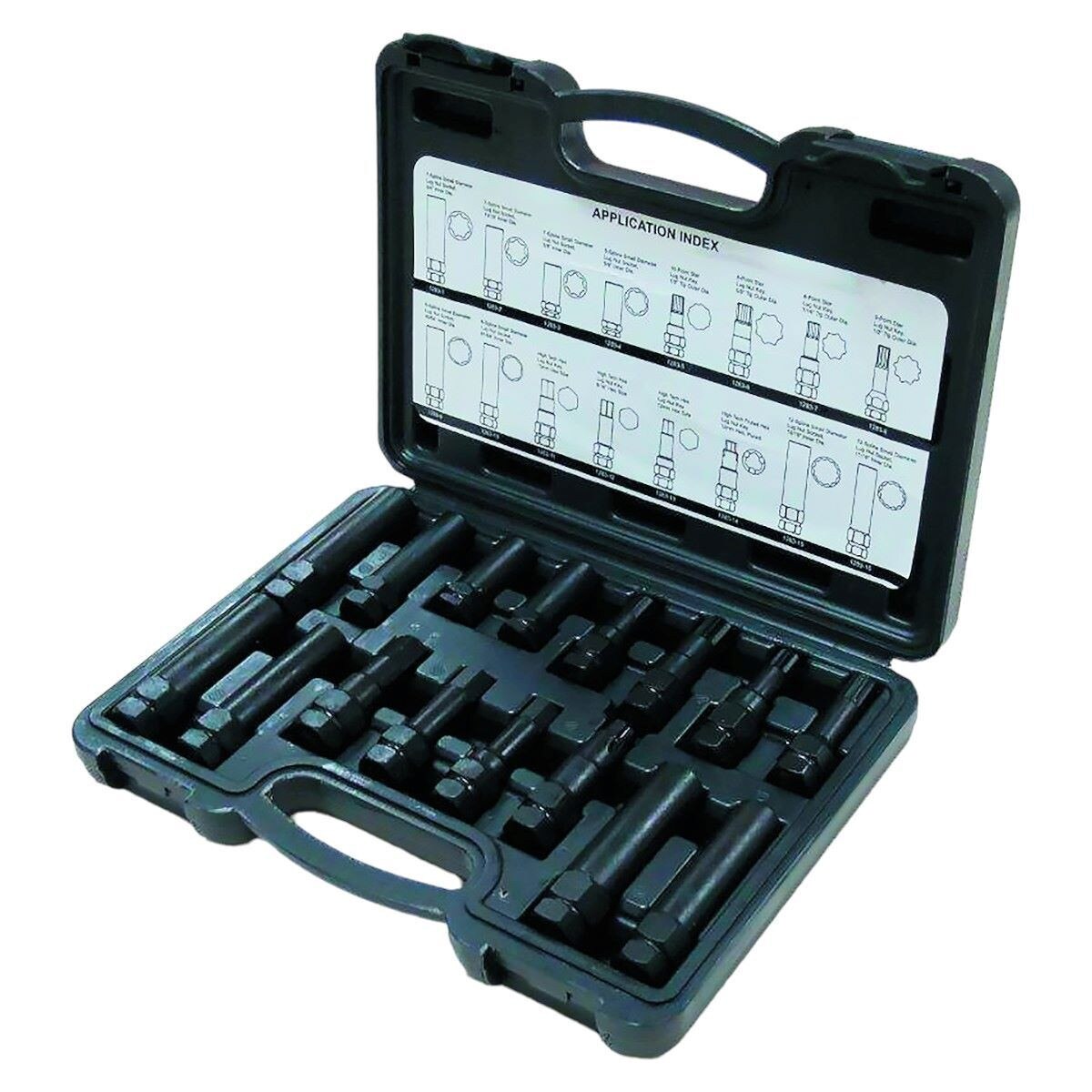 16 Pc. Locking Lug Nut Master Key Set