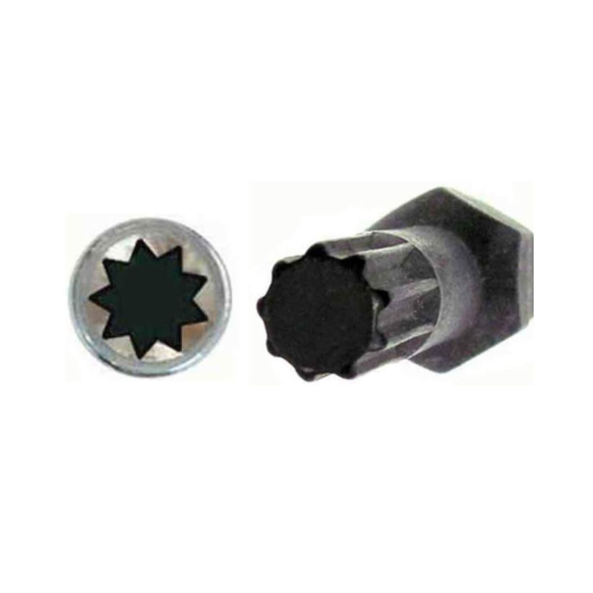 9-Point Star Lug Nut Key -1/2" Tip Outer Diameter