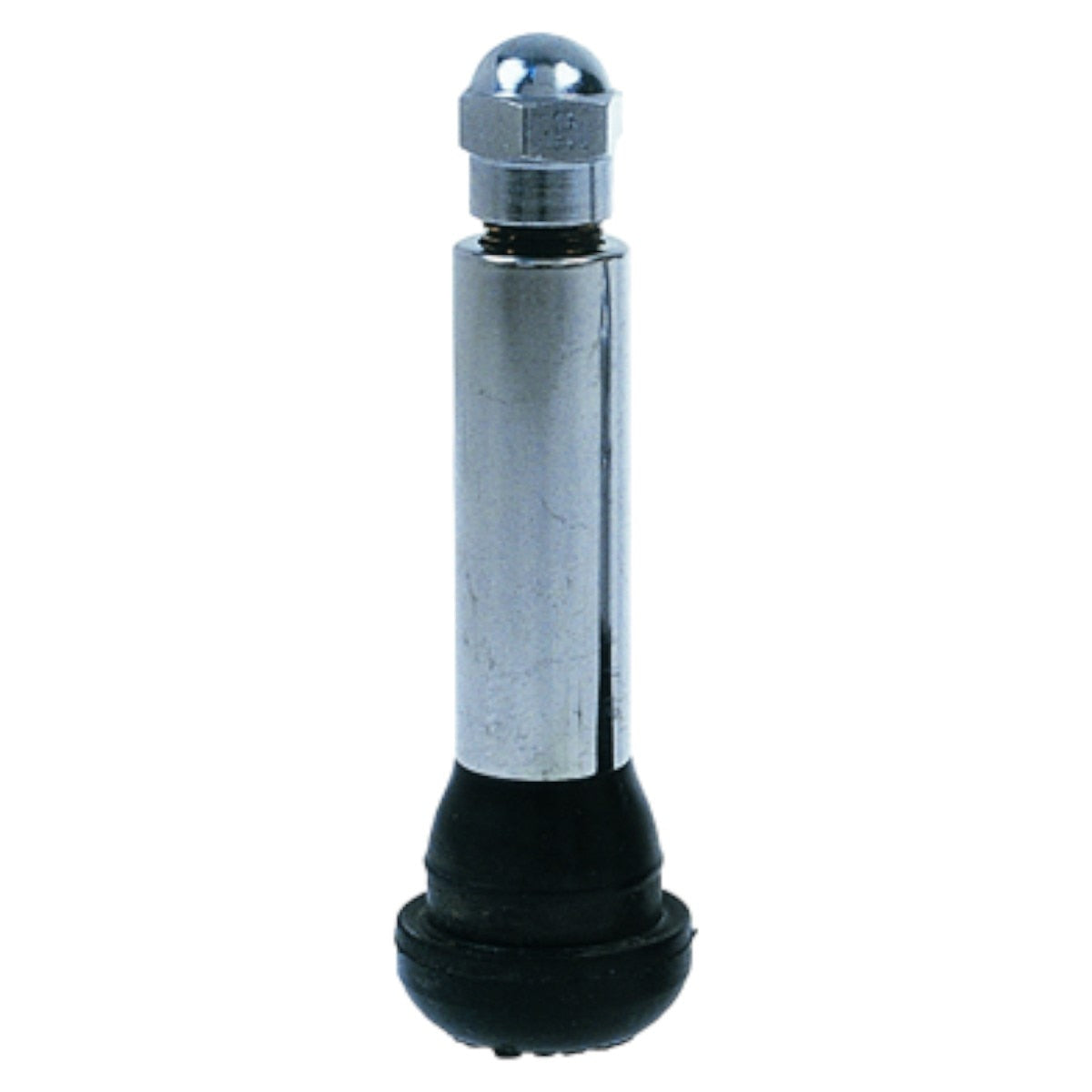 Chrome Sleeved Snap-In Tire Valve for .453" Rim Hole - 1-1/4" -
