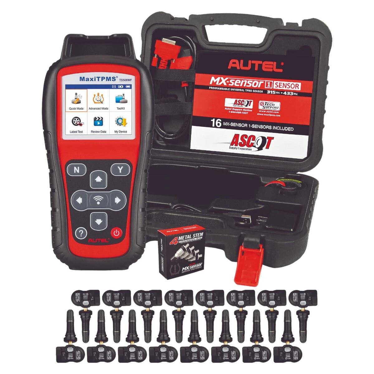 Maxi TPMS WIFI Tool & 16 MX-Sensor Kit