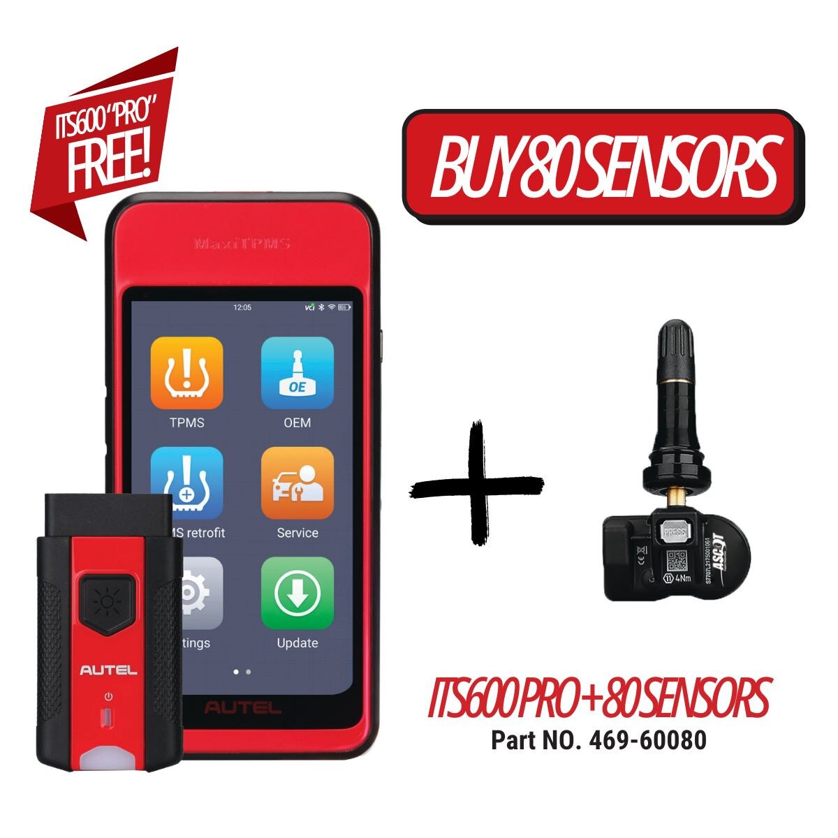 80 Ascot sensors and free ITS600" PRO"
