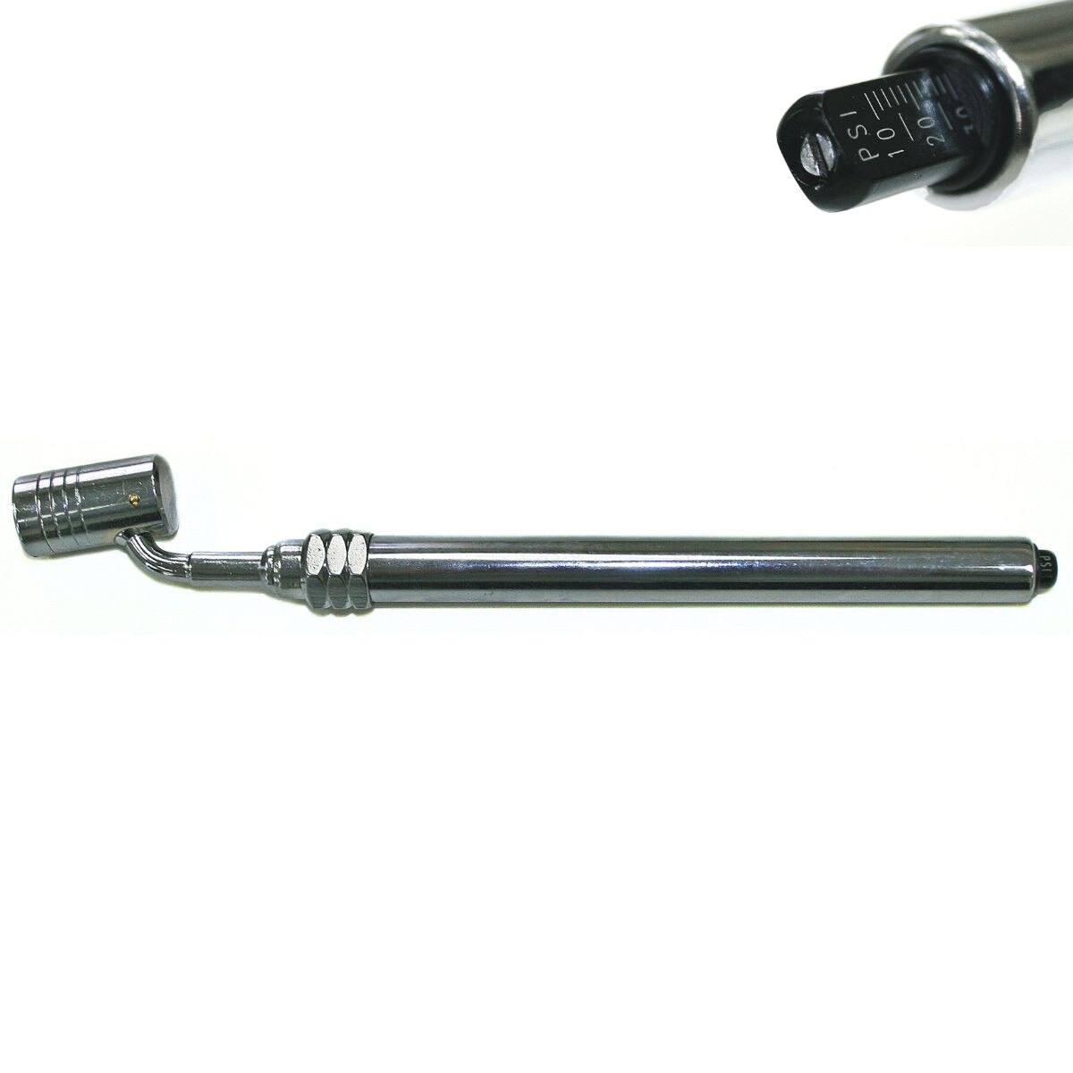 Externally Adjustable Large Bore Swivel Gauge - 10-150 PSI - Metal Bar