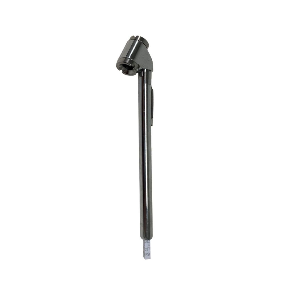 Ascot Dual Foot High Pressure Chrome Pencil Gauge - 20-120 Psi.