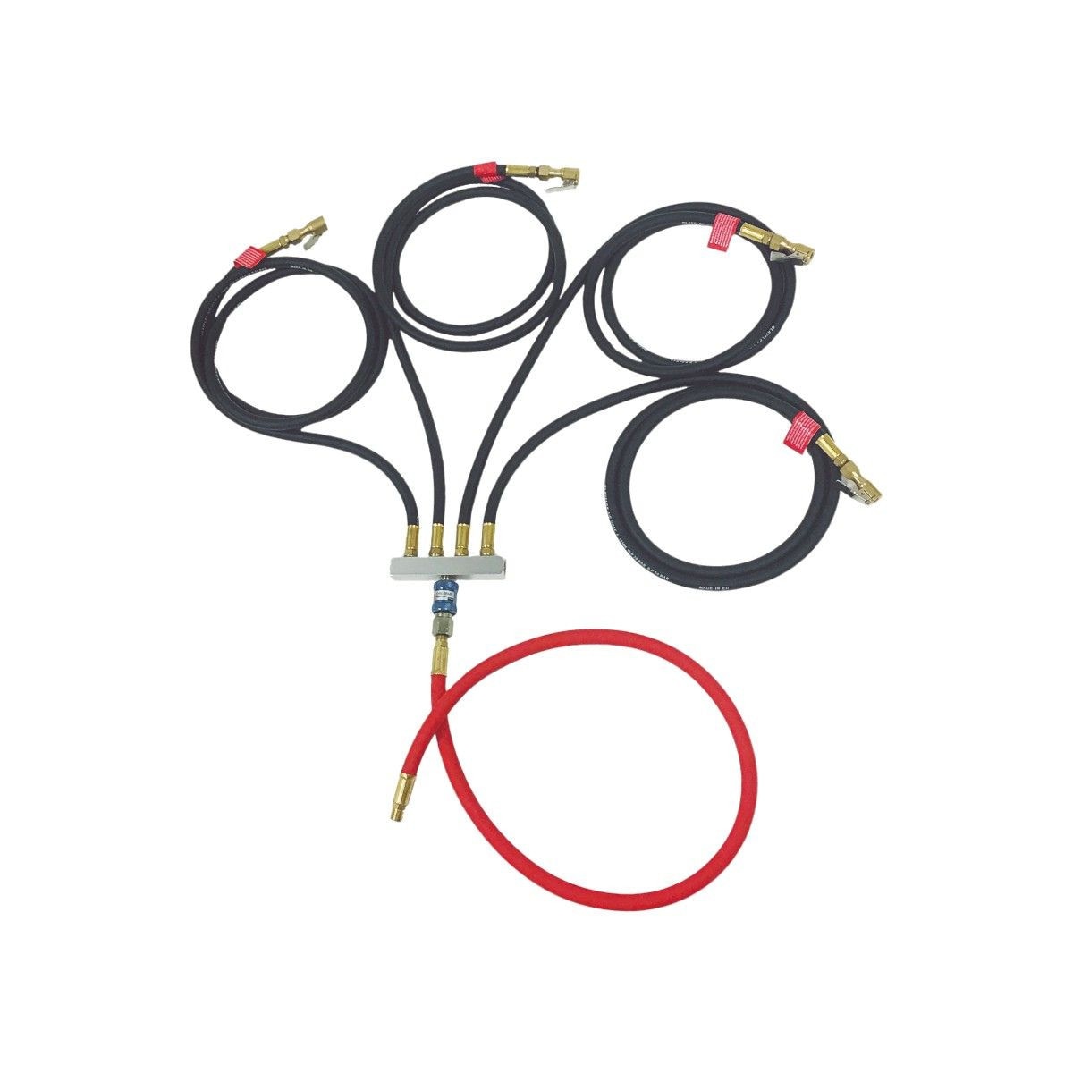 4-Way Inflator Kit w/ 25' Hoses
