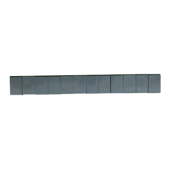 Steel Adhesive Wheel Weight - 1/2 Oz. Seg. - 3.5 Oz. Strips - 18 Strips per Box