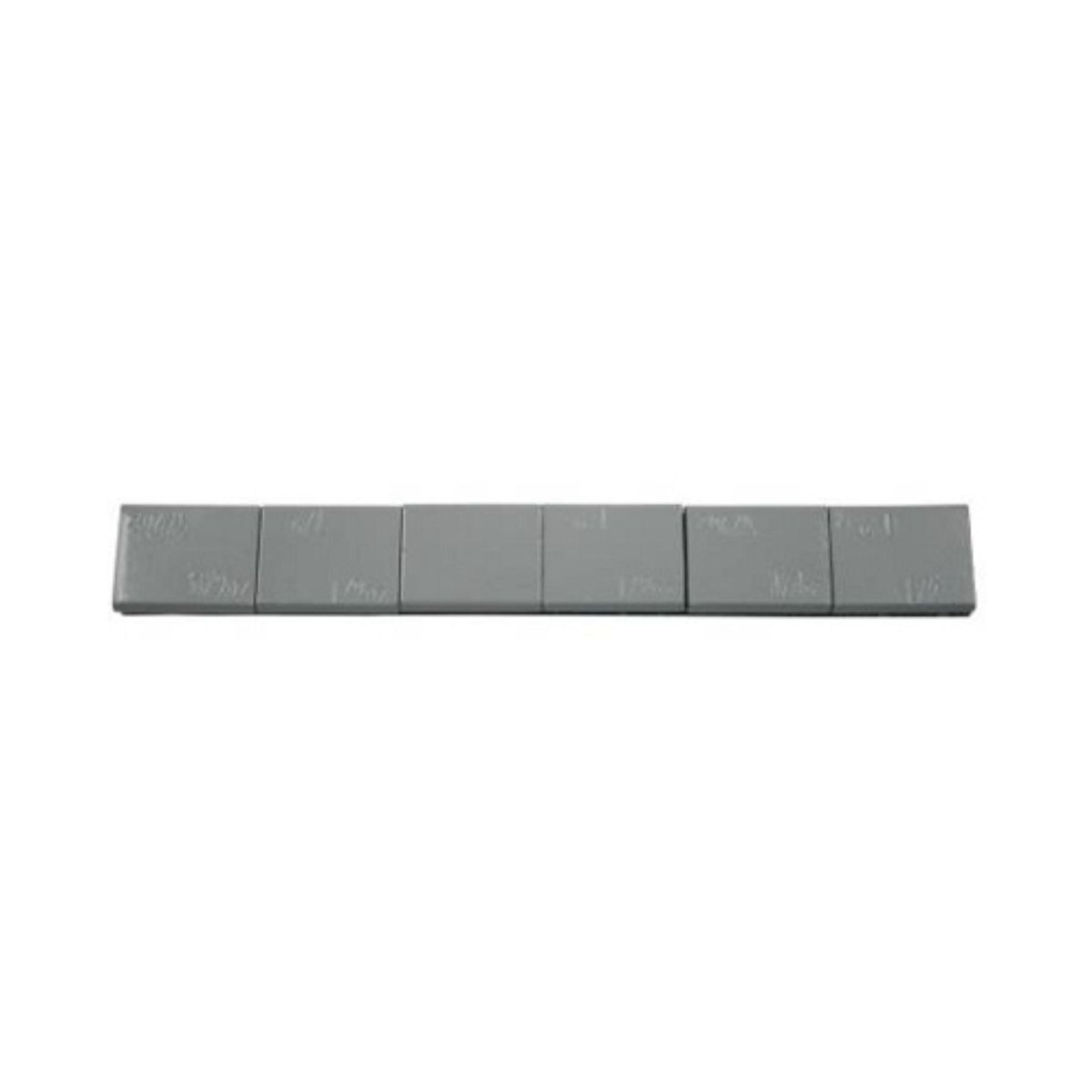 Ascot 1/2 Oz. Steel Adhesive Wheel Weight - 3 Oz. Strip - 48 Strips per Box