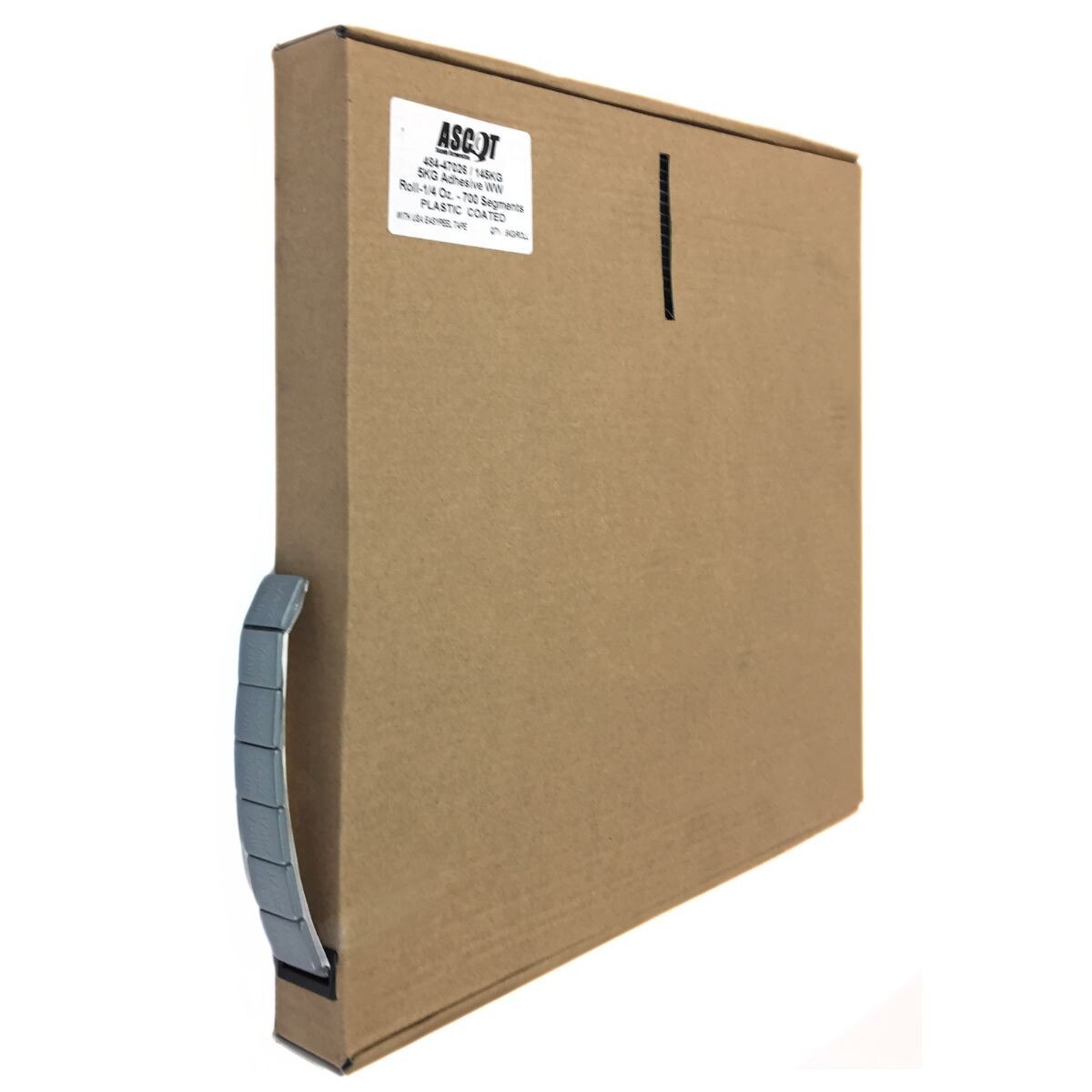 5KG Steel Adhesive Wheel Weight Roll - 1/4 Oz. Segments - 700 Segments - 4 Rolls per case