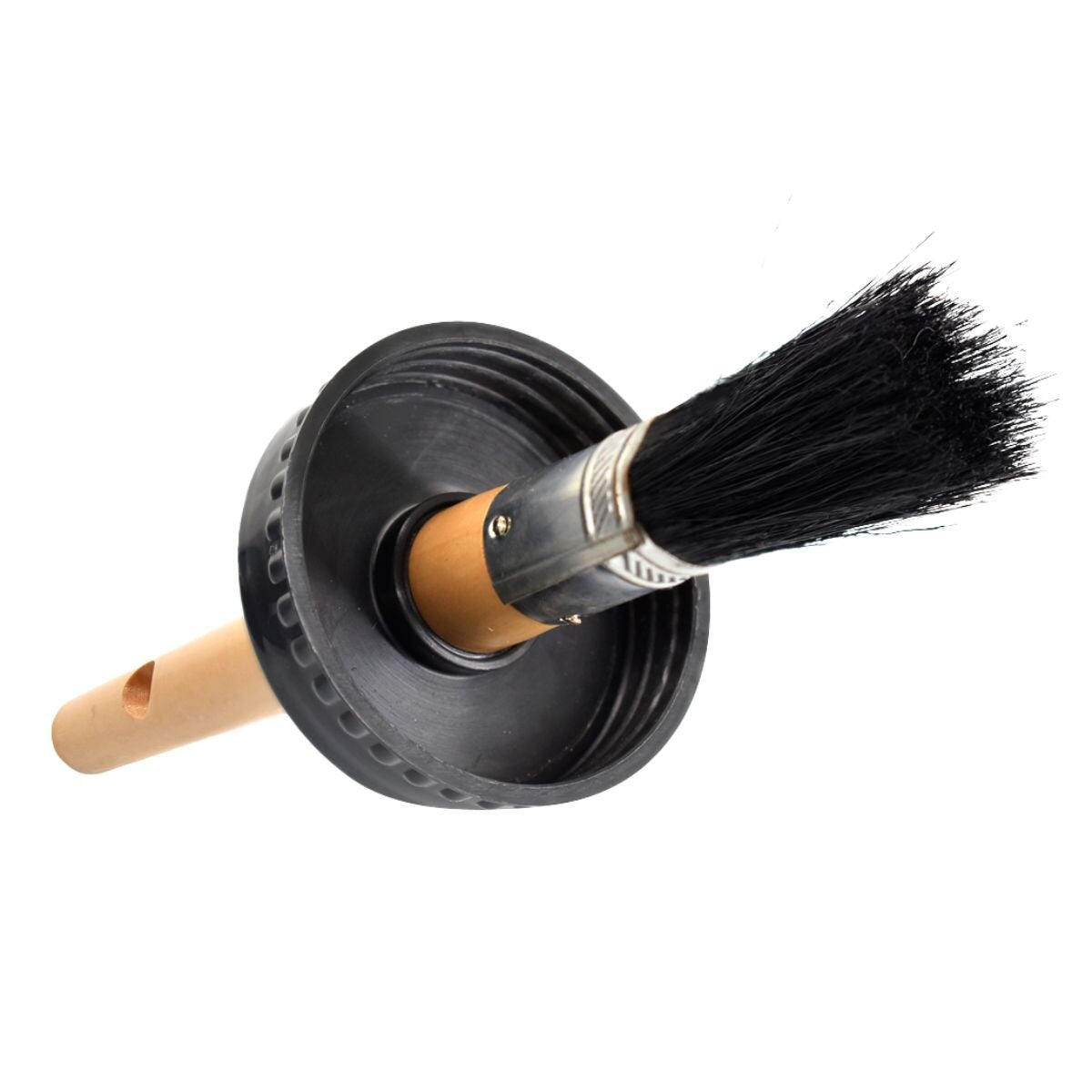 Wooden Handled Brush for Aluminum Quart Cement Can