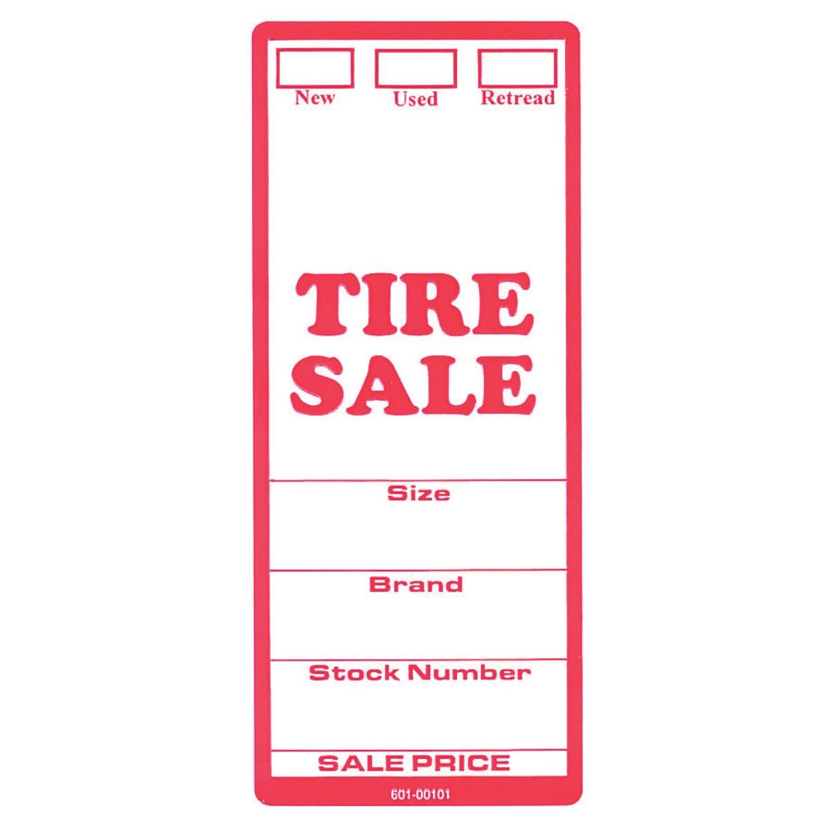Tire Labels New-Used-Retread