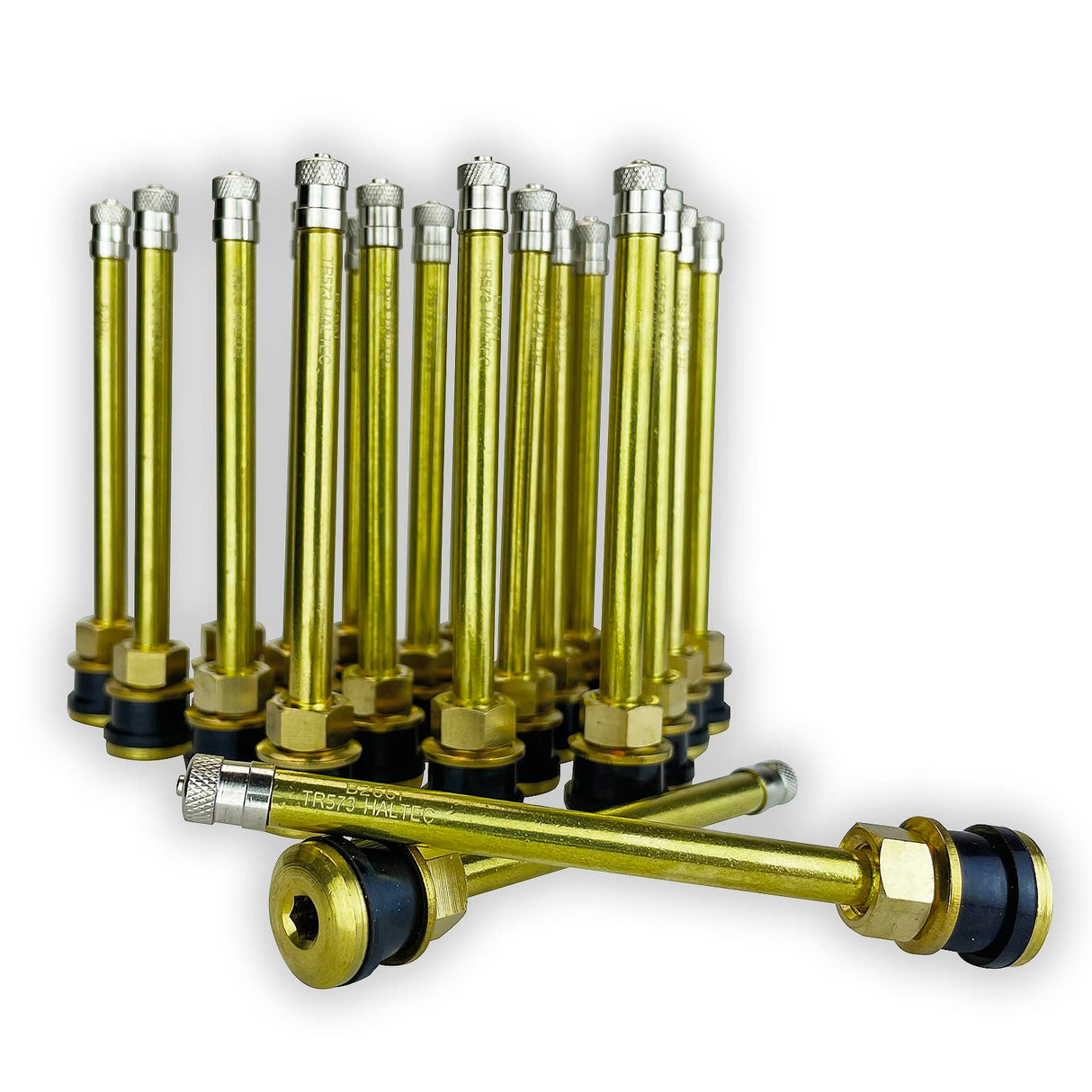 Clamp-In Tire Valve for .625" Rim Hole - 4-3/8" - 100 per Box