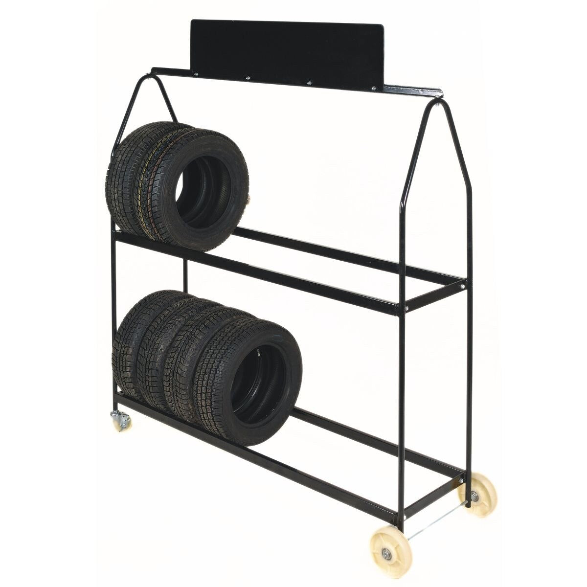 72" Tire display on casters (4 & Sign)