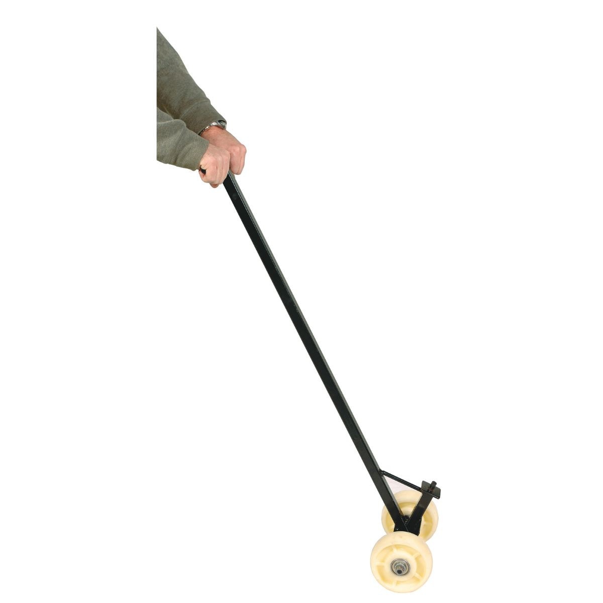 Dolly for tire display on casters