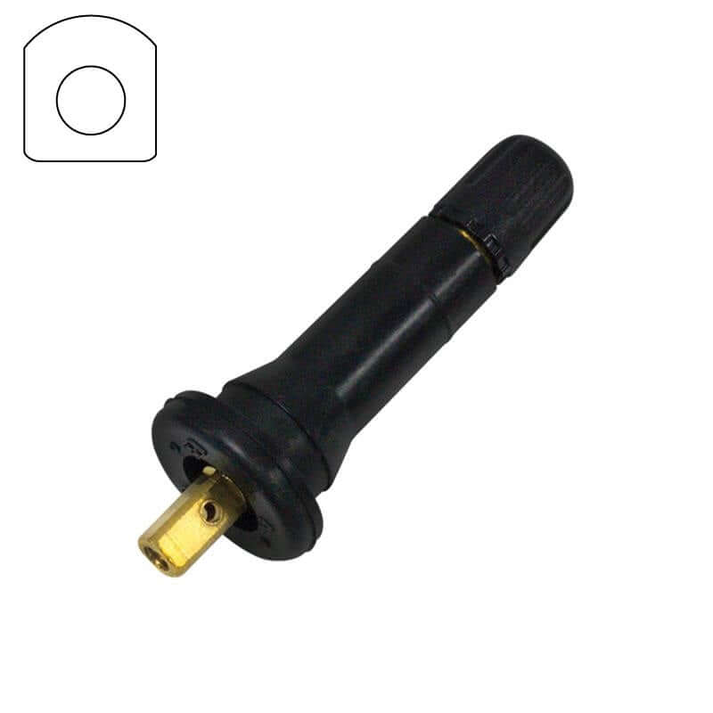 Replacement Dual Fitment Snap-In TPMS Valves for Schrader Sensors - 10 per Box