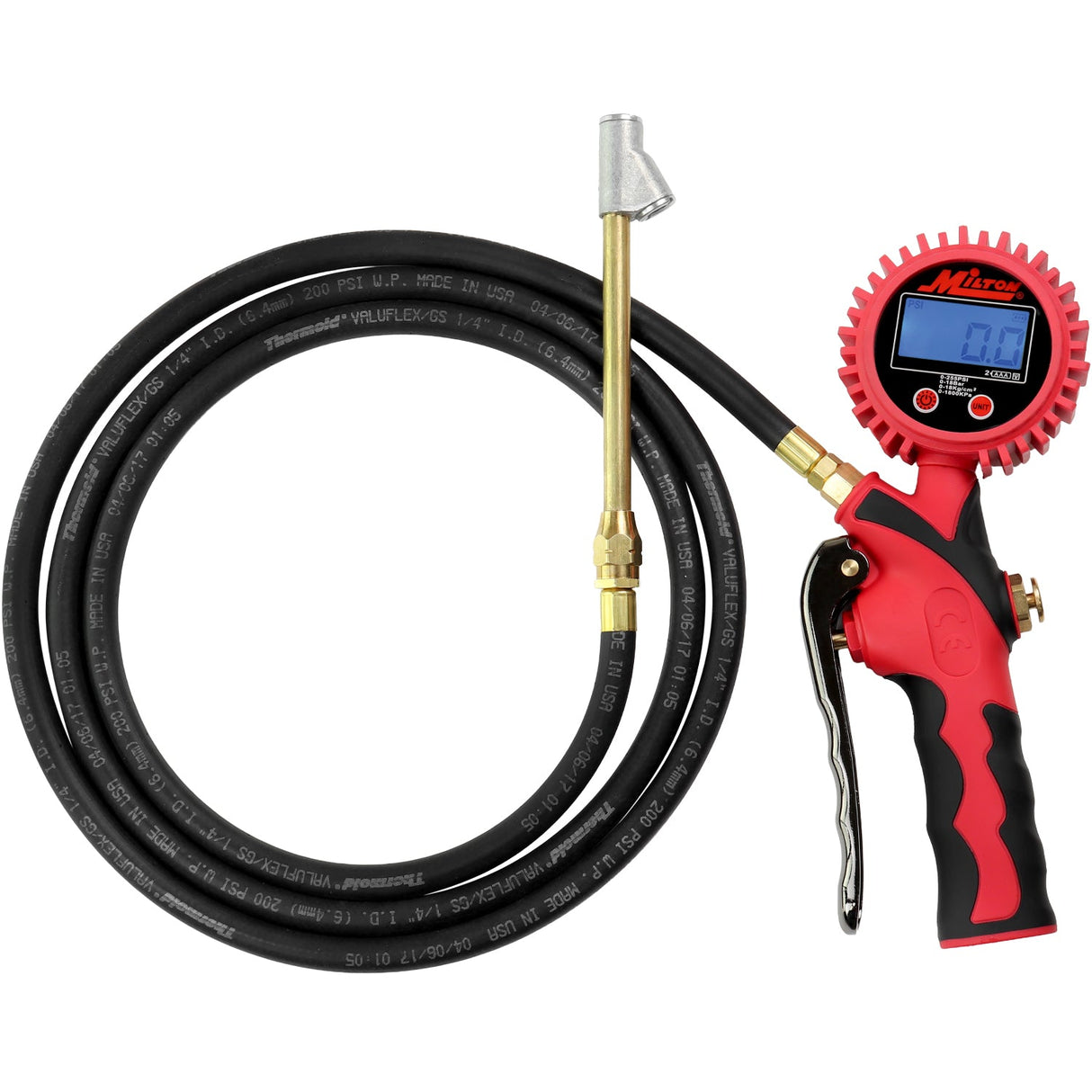 Digital Inflator - 6' Hose w/ Clip-On Chuck